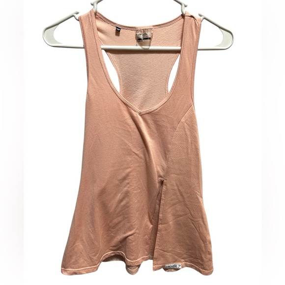 GYMSHARK PINK OPEN FRONT TIE TANK TOP - Picture 2 of 4